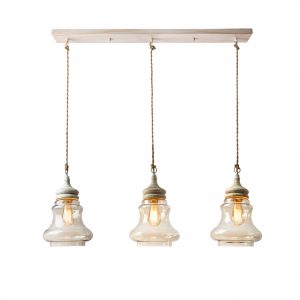 תליה וינטג' זכוכית 9916 שלישיה על פס