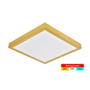צמוד תקרה דקורטיבי Apollo Gold frame LED Panel 40W (3-CCT)