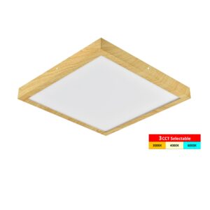 צמוד תקרה דקורטיבי Apollo Wood frame LED Panel 40W (3-CCT)