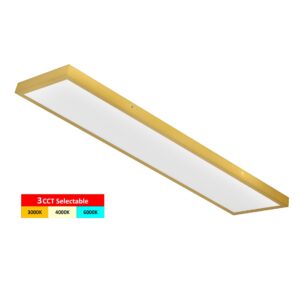 צמוד תקרה דקורטיבי Apollo Gold frame LED Panel 72W (3-CCT)