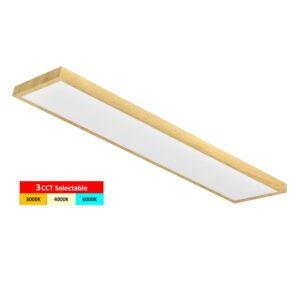 צמוד תקרה דקורטיבי Apollo Wood frame LED Panel 72W (3-CCT)