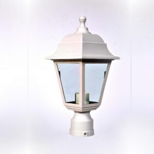 מנורת גינה לעמוד טיטוסApollo Titos Garden Pillar light E27 (White)