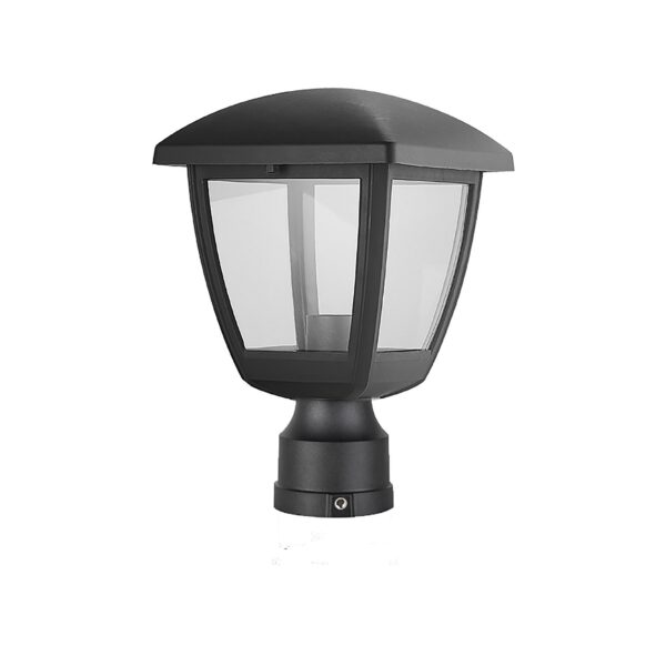 מנורת גינה לעמוד ניקוס Apollo Nikos Garden Pillar light E27 (Black)
