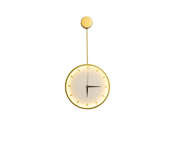 שעון קיר 1873 זהב + תאורה LED (25964)