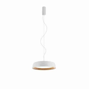 טסלה תלוי לבן + עץ קוטר LED 60